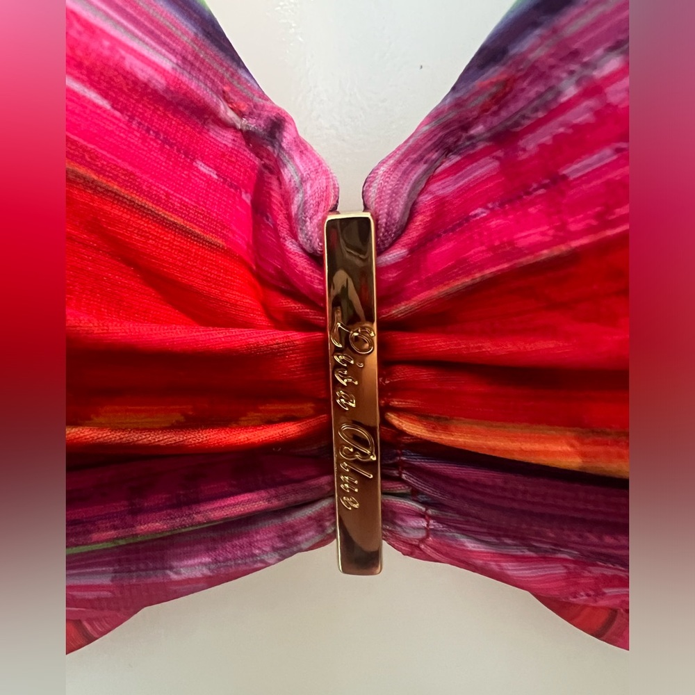 NWT Lisa Blue African Skies Bikini Top - Picture 2 of 10